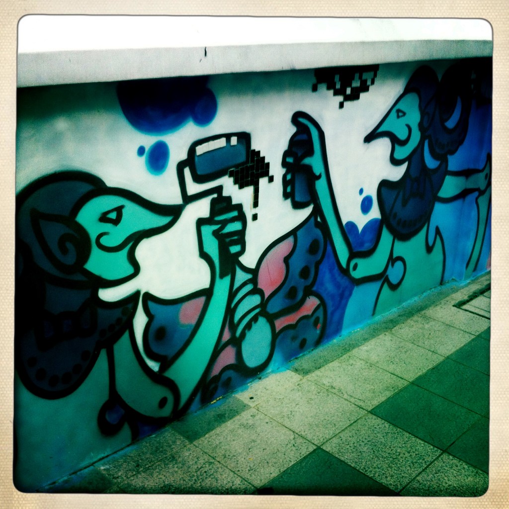 Singapore Graffiti - Two People